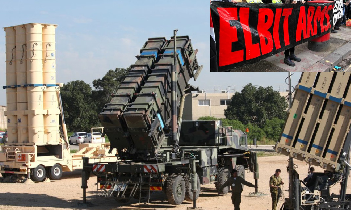 Iron Dome Israeli Air-Defence System received by US Army. Protests against Elbit in Balfour anniversary
