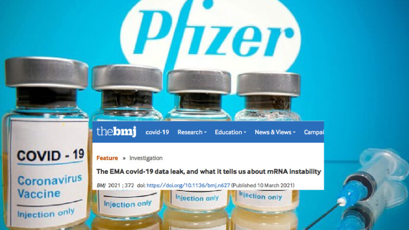 Pfizer Covid-Vaccines with “mRNA Flaws” in EU. Company and EMA concealed, but BMJ discovered
