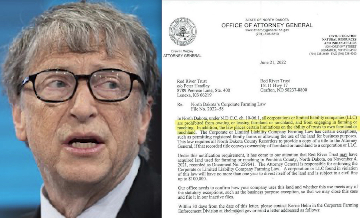 Bill Gates Farmland Purchase Comes Under Investigation by North Dakota AG