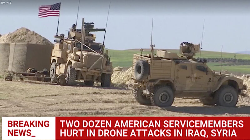 US involved in the Middle East War Escalation: Dozens American Military Wounded in Iraq, Syria