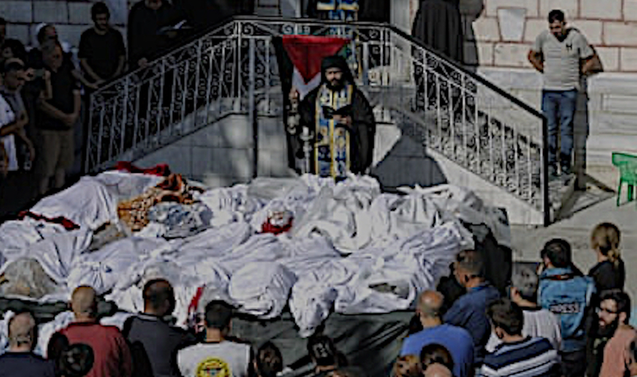 IDF Hit Orthodox Church in Gaza. 9 Kids Killed: Another Zionists Slaughtering vs Christians.