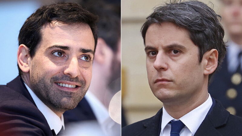 Zionist-LGBT Lobby Domain in French Govt. PM Attal (WEF member) Chose as FM his Gay Husband