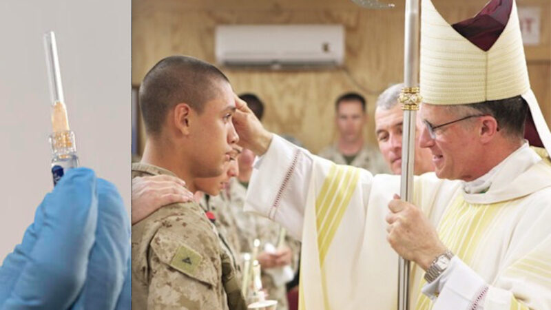 “NESSUNO SIA COSTRETTO A VACCINARSI”. L’Arcivescovo dei Militari Usa li Difende e va contro la Linea Dura del Vaticano