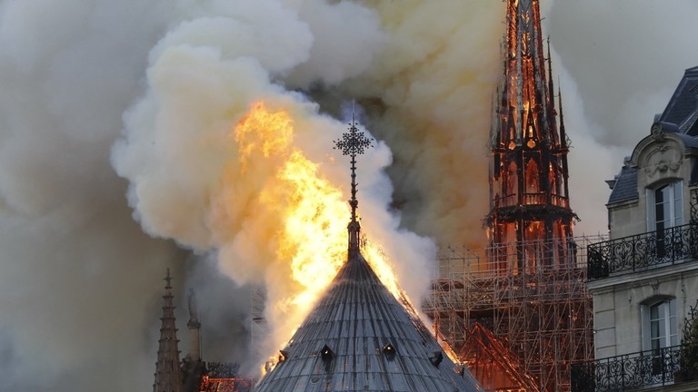 NOTRE DAME ON FIRE: DEVASTATION IN A CHRISTIANITY SYMBOL