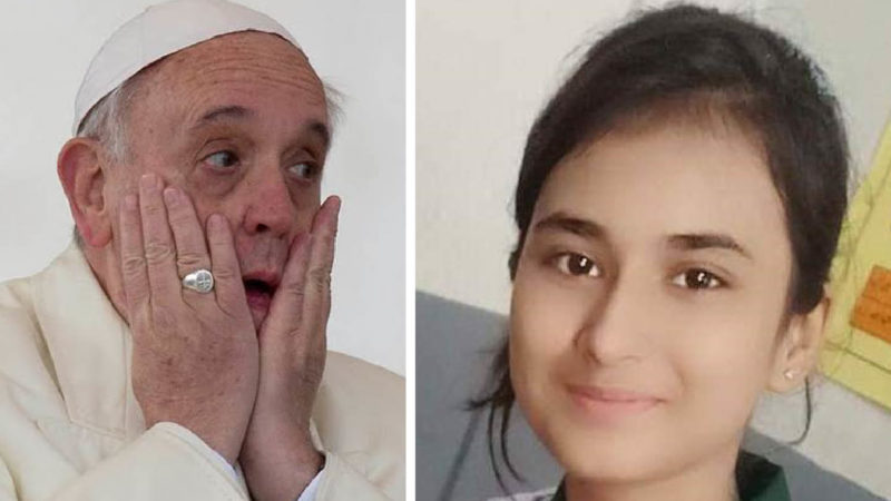 Appeal to Pope for Huma Younas, 14yo Christian girl abducted by a Muslim and forcibly converted to Islam for marriage
