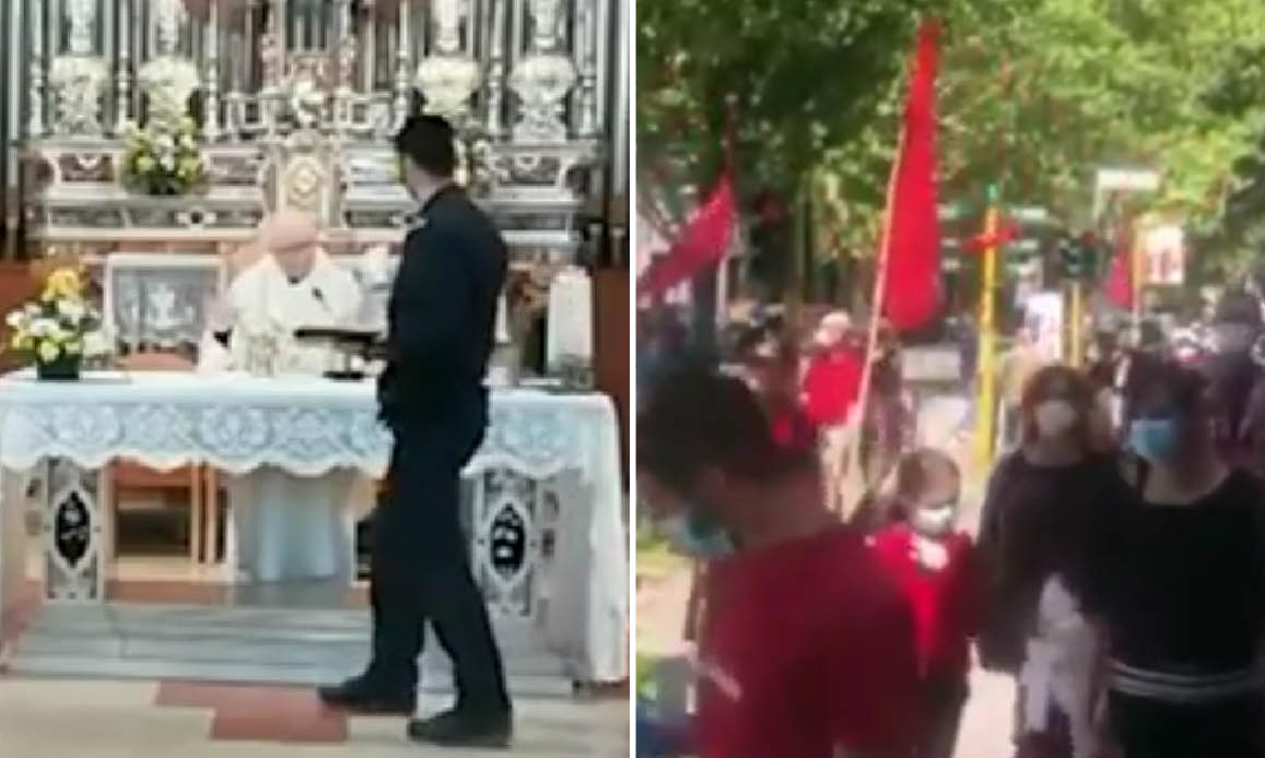 Italy: Masonic Lockdown! Churches banned for Funerals. Squares Open for Kommunists. Mobsters freed