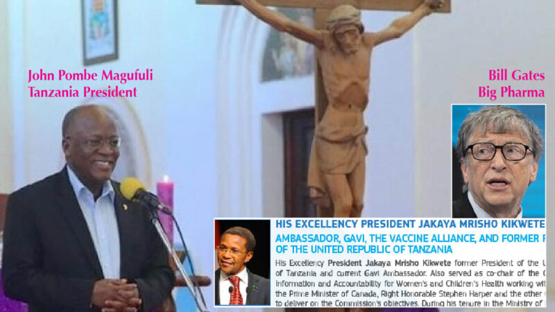 WUHAN-GATES – 14. “Devil’s CoronaVirus: Western Plot Eliminated by GOD In Tanzania”. Christian President on BBC. His rival in Gates-EU Vaccine-Summit
