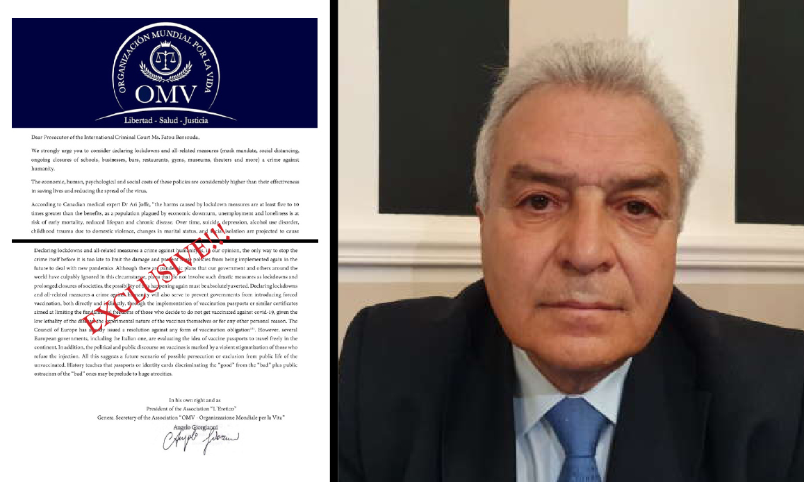 “EU Hard Lockdowns are Crimes against Humanity”. Italian Magistrate’s Complaint to Hague Court