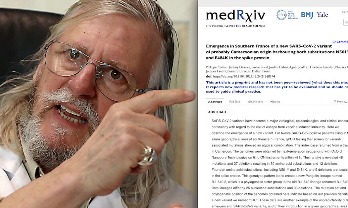 SARS-Cov-2: “IHU” The New Alarming Variant Discovered by French MDs and Raoult: Microbiologist Skeptical of Vaccines