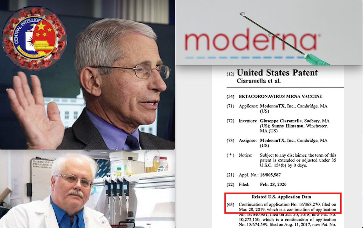 WUHAN-GATES – 48. Moderna Vaccine Patented 9 Months Before Pandemic. Thanks to the Fauci-Baric’ Manmade SARS Viruses