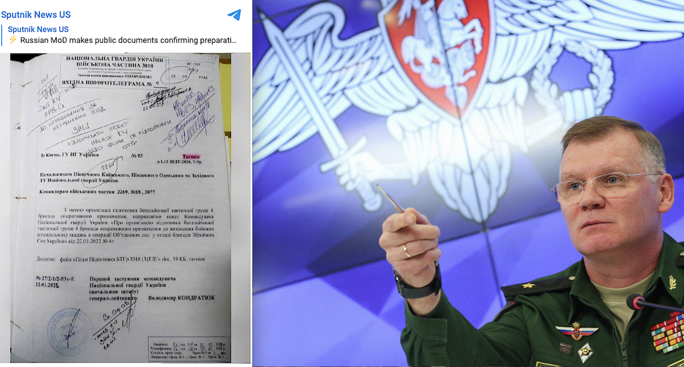 Russian Documents Uphold Preparation by Kiev of Offensive Operation in Donbass before the Invasion