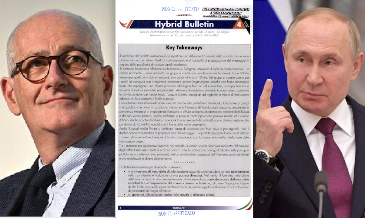 Putin’s Friends Bulletin Built by Italian Intelligence to Strike Counter-Information as Wanted by NATO & Weapons Lobby