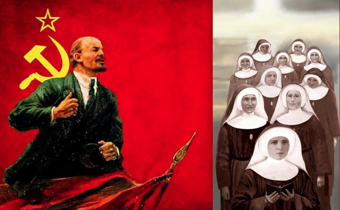 10 Nuns Martyr of Communism Beatified. Blamed the Red Army instead Masonic Marxist Atheism