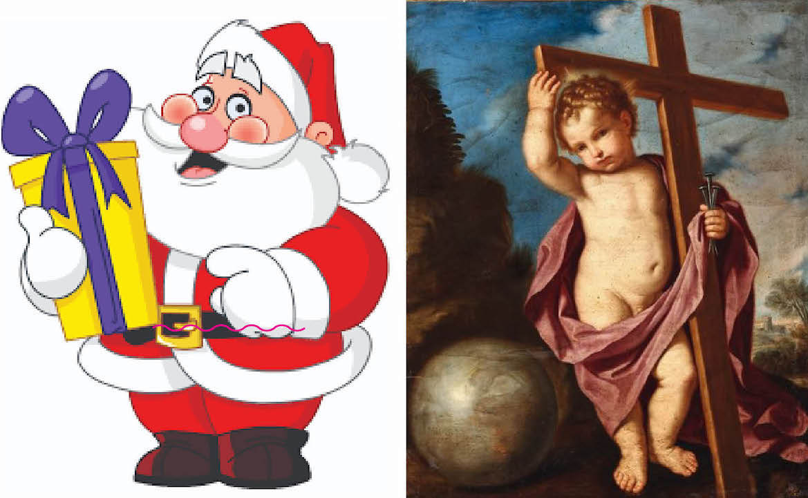 No-Gender Santa Claus to Kill Child Jesus. Shady Masonic Conspiracy for LGBT Propaganda even in Christmas