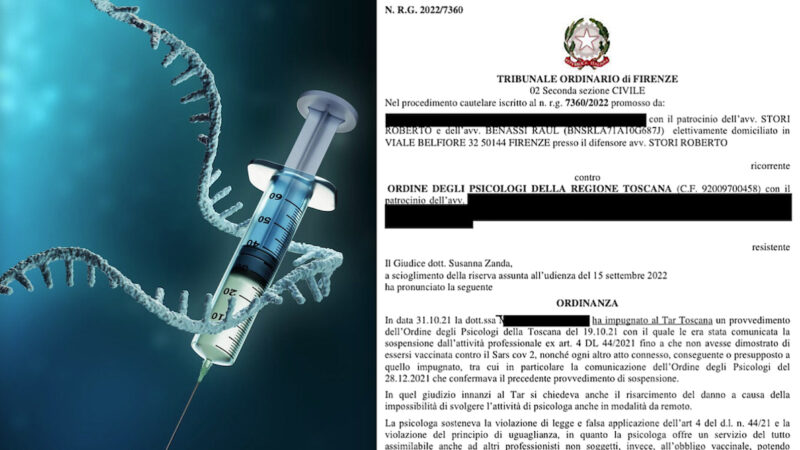 Serious Injuries and Deaths due to Vaccines’ Adverse Reactions: Italian Judge urged Rome Prosecutor to Investigate