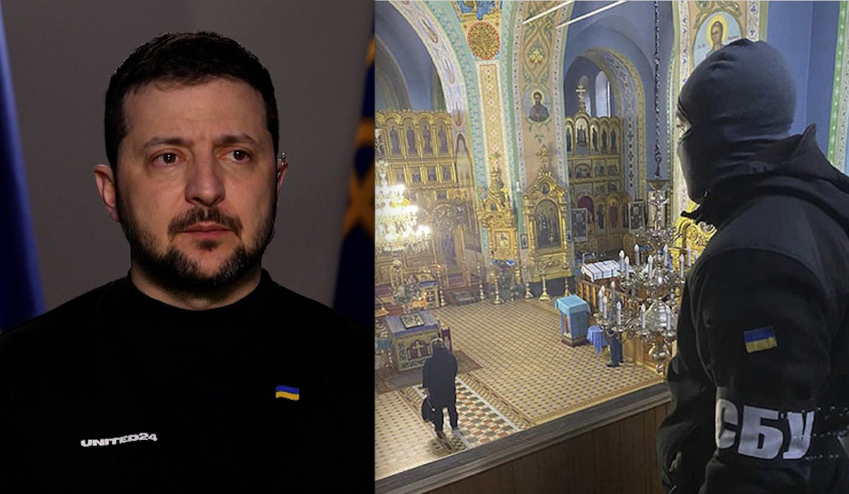 Zelensky backs Expulsion of Christian Monks after Seizing the Historic Kiev Pechersk Lavra Monastery