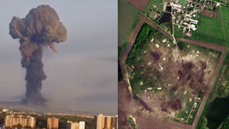 Dirty Bombs might have been beside Depleted Uranium Ammo hit by Russian Missiles (New Footages).