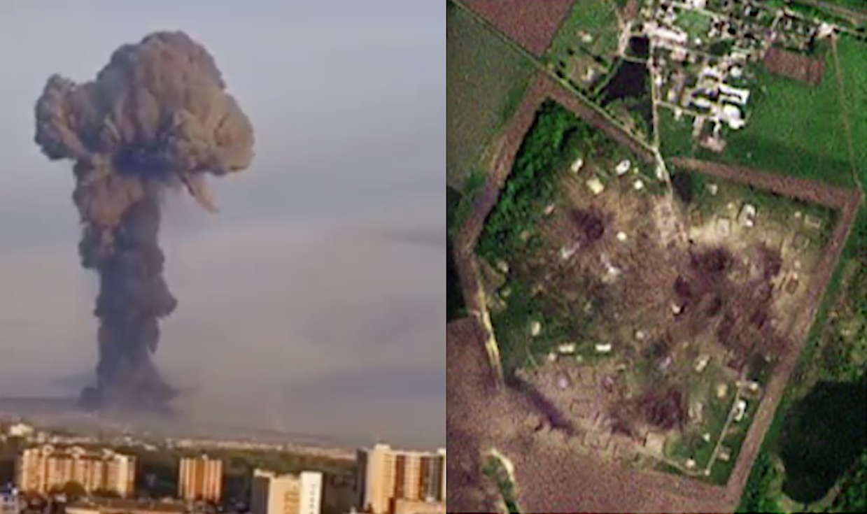 Dirty Bombs might have been beside Depleted Uranium Ammo hit by Russian Missiles (New Footages).