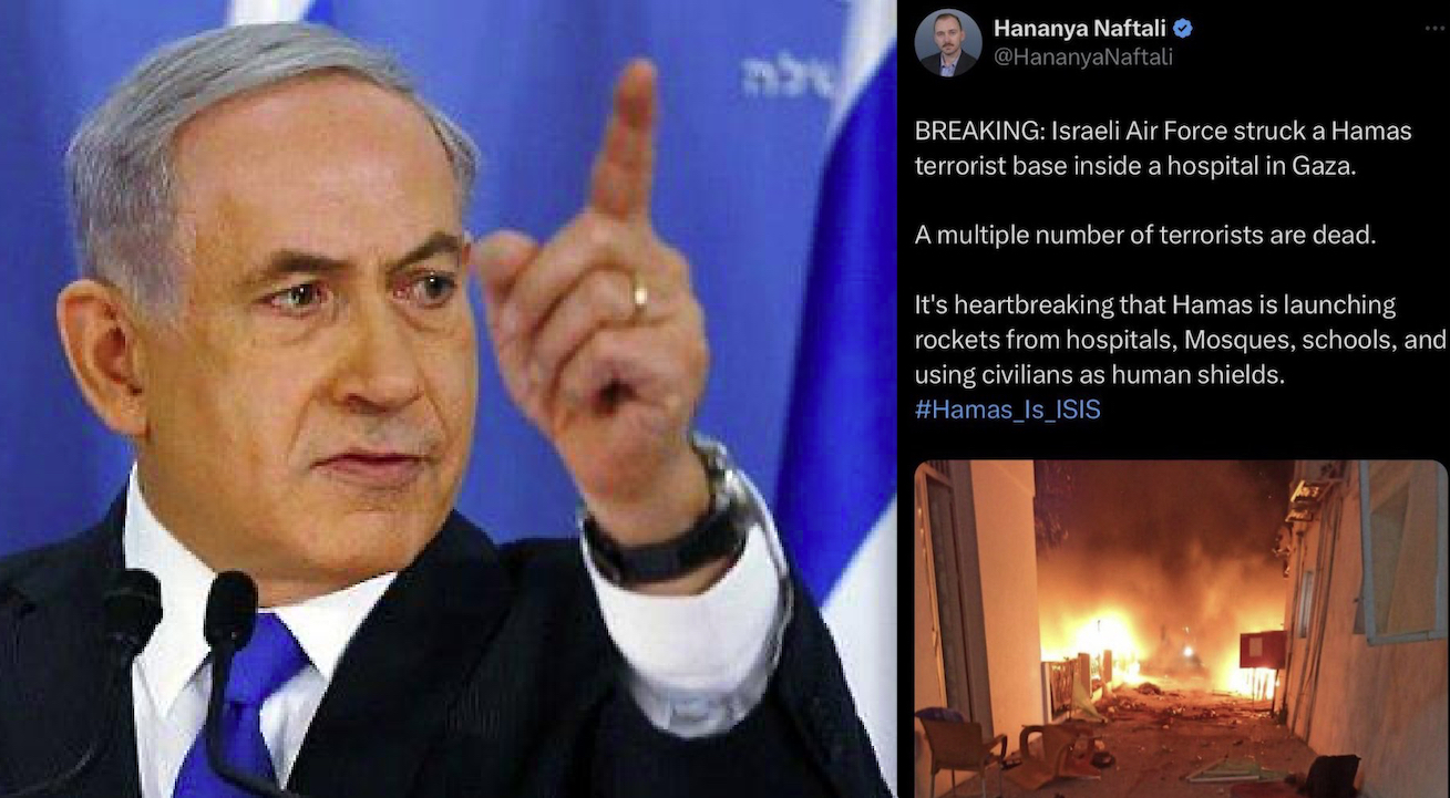 GAZA HOSPITAL: HORRENDOUS WAR CRIME. Hundreds Killed (video)! Bibi Hit Muslims and Christians at Once