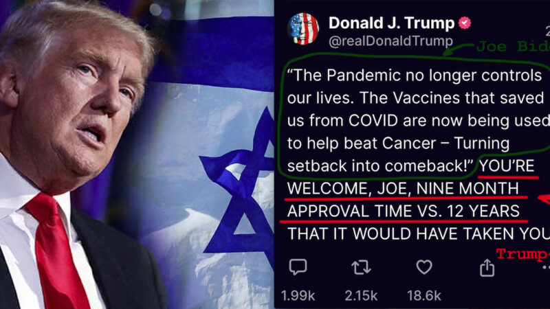 Repugnant Trump PRO-VAX and PRO-ZIONISTS! Former US President Promotes mRNA Genetic Serums and Netanyahu’s Genocide