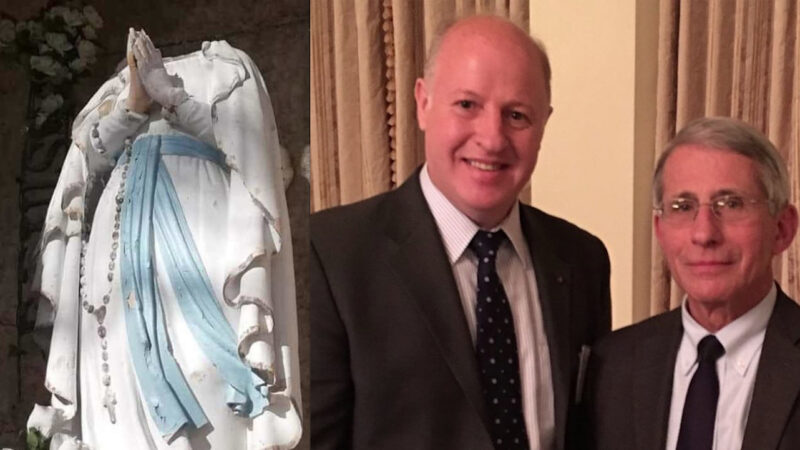 EXPLOSIVE! Fauci’s accomplice in SARS-Cov-2 Bioweapon Tried for having BEHEADED a Virgin Mary’s statue