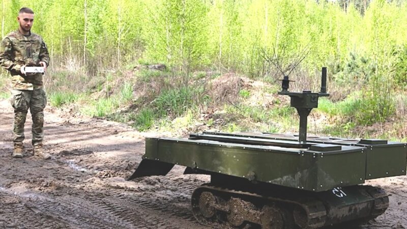WAR IN UKRAINE BECOMES CYBERNETIC. Now Short of Soldiers Zelensky will use the Robots on the Front