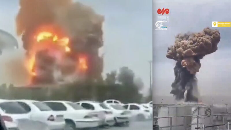 Update – 40 KILLED, some 1,000 injured after BIG EXPLOSION in IRANIAN PORT (2 video). Analogies with Beirut Israeli alleged Attack on 2020