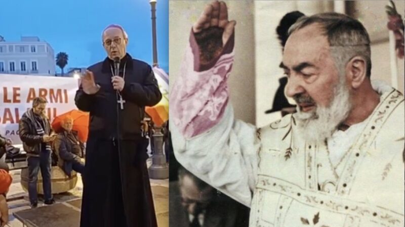 “STOP GENOCIDES, STOP WEAPONS”. The SAINT PIO’s BISHOP THUNDERS vs EU for REARM Plan: “I am Ashamed to be European…”