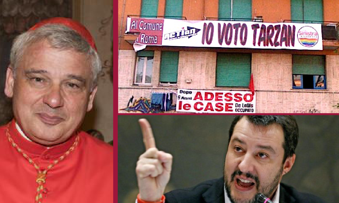 LUCE AGLI ABUSIVI MOROSI: SALVINI CONTRO IL CARDINALE