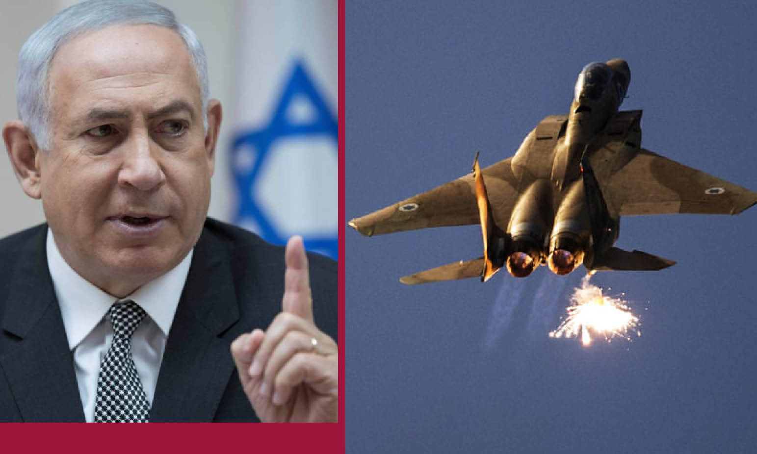 IL GANGSTER SIONISTA NETANYAHU ATTACCA LA SIRIA PER SCATENARE L’INFERNO