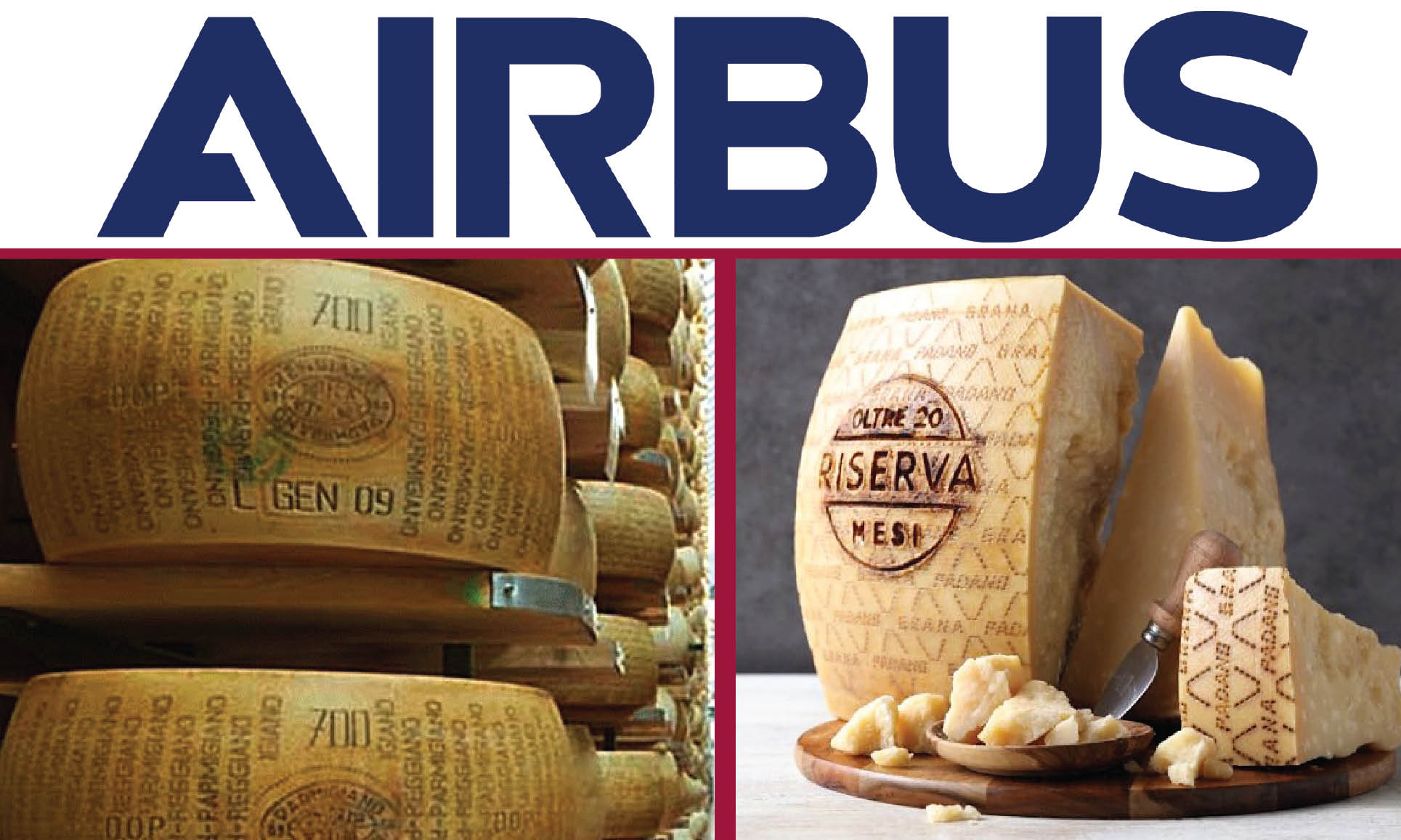 AIRBUS, MANNAIA DI DAZI USA SU PARMIGIANO E GRANA: L’italia paga per gli illeciti di francesi, tedeschi e inglesi