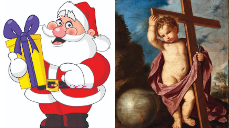 IL NO-GENDER SANTA CLAUS VUOLE UCCIDERE GESU’ BAMBINO. L’Occulta Propaganda Massonica LGBT a Natale