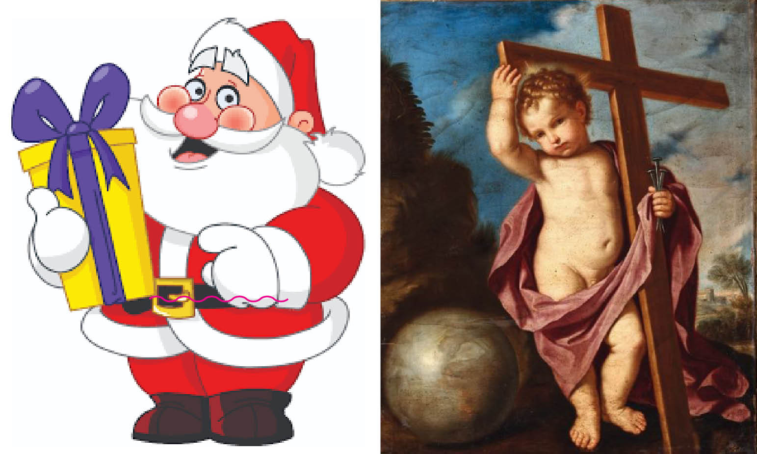 IL NO-GENDER SANTA CLAUS VUOLE UCCIDERE GESU’ BAMBINO. L’Occulta Propaganda Massonica LGBT a Natale