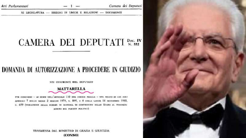 ITALIA MAFIA X-FILE: Dagli atti parlamentari la storia dei milioni dati dall’affarista di Riina a Mattarella: assolto per “modica quantità”…