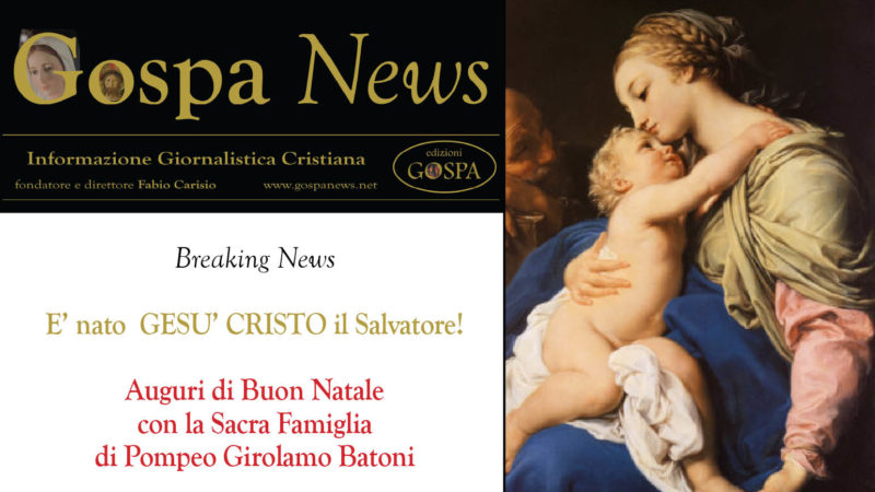 Breaking News: E’ nato GESU’ CRISTO Il Salvatore!