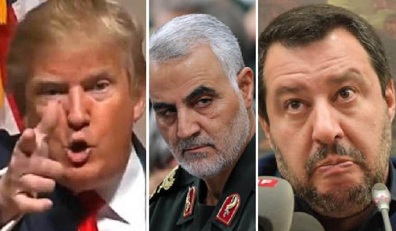 Iraq: menzogne e stragi di Trump contro i nemici dell’Isis. Plauso idiota di Salvini. 3mila soldati Usa in Kuwait