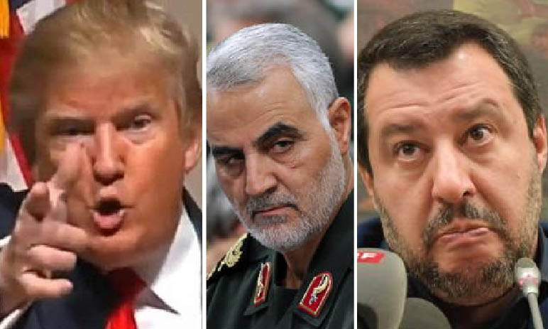 Iraq: menzogne e stragi di Trump contro i nemici dell’Isis. Plauso idiota di Salvini. 3mila soldati Usa in Kuwait