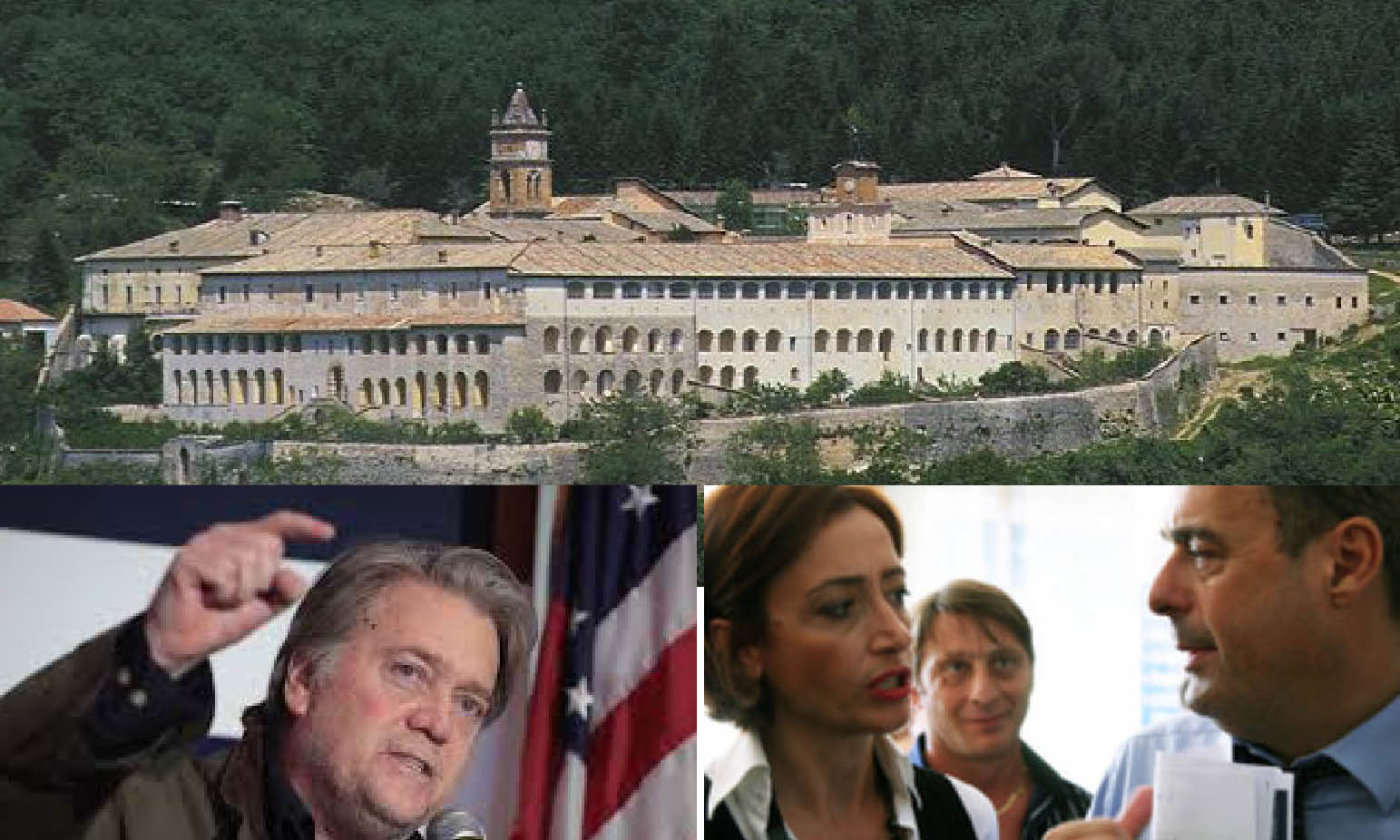 LA CERTOSA CONTESA tra gladiatori cristiani sovranisti di Bannon e cattocomunisti mondialisti LGBT di Zingaretti