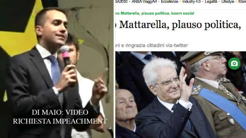 BUON COMPLEANNO A MATTARELLA: Per l’Ansa “Il più amato dagli italiani”. Ma rischiò l’impeachment da Di Maio!