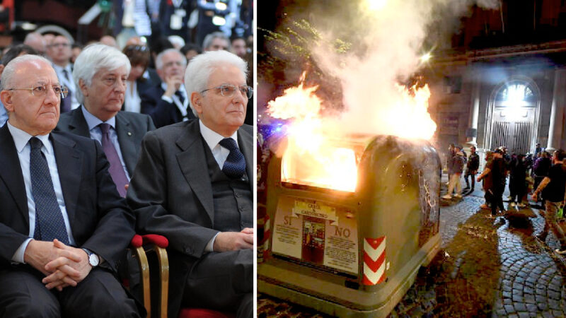 NAPOLI VIOLENTA IL COPRIFUOCO! Mattarella, De Luca & Co. abusano della Pazienza dell’Italia. E preparano l’Esercito