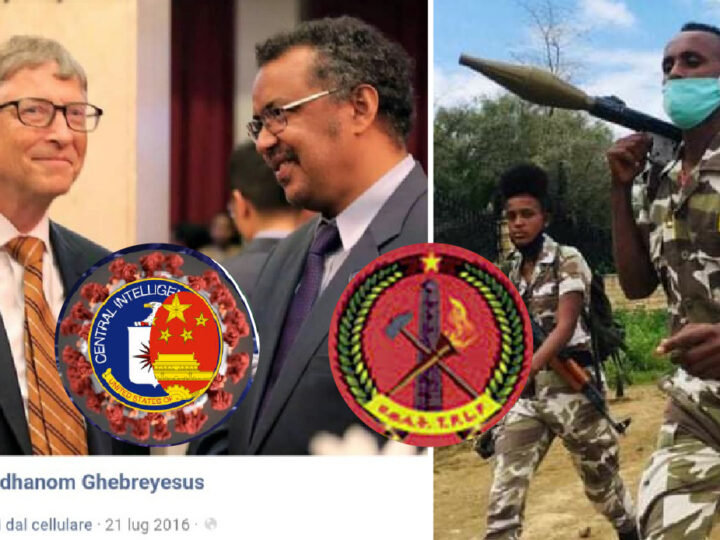 WUHAN-GATES – 24. OMS IN MANO AL PUPAZZO DI GATES & CINA. Tedros leader TPLF: i ribelli Comunisti IslamicI accusati da Amnesty dell’ultimo massacro in Etiopia
