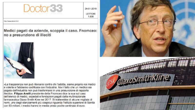 LOCKDOWN TOTALE SENZA VERGOGNA! Chiesto dall’Ordine dei Medici: difese i colleghi pagati dalla Big Pharma dei Vaccini GSK