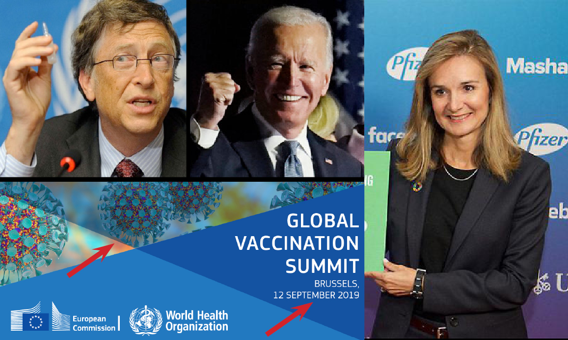 WUHAN-GATES – 26. BIO-ARMA SARS-2 & VACCINI D’ORO. Dai test CIA-OMS pagati da Gates al summit UE con PFIZER, sponsor di Biden, prima della pandemia. E le molecole Covid…