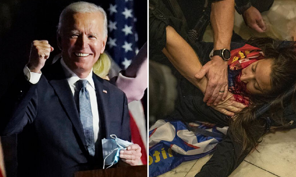 IL CONGRESSO USA DOPO L’ASSALTO ACCLAMA BIDEN PRESIDENTE. Vince il Deep State. Uccisa Veterana dell’Air Force pro-Trump (video shock). Altre 3 vittime