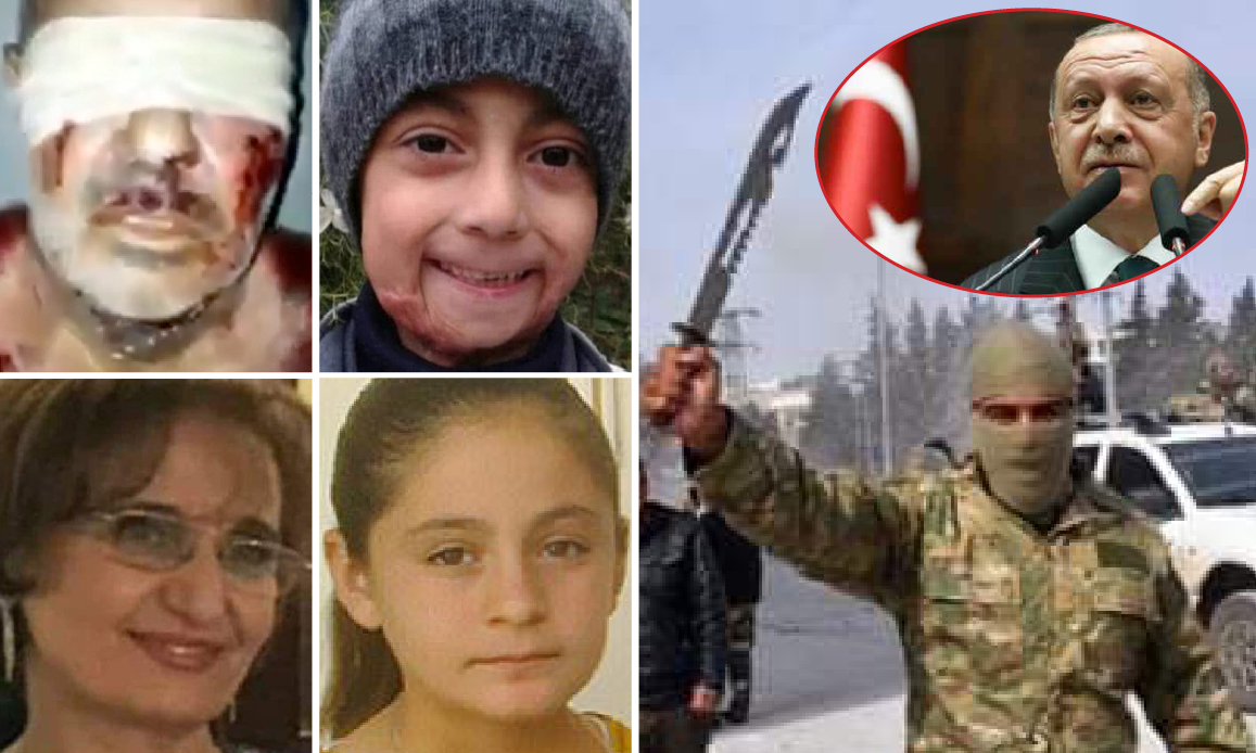 AFRIN, L’INFERNO SIRIANO DI ERDOGAN. 188 Torturati a Morte, 127 Stupri, anche su Fanciulle Disabili, dei Jihadisti armati dalla Turchia sotto lo scudo NATO