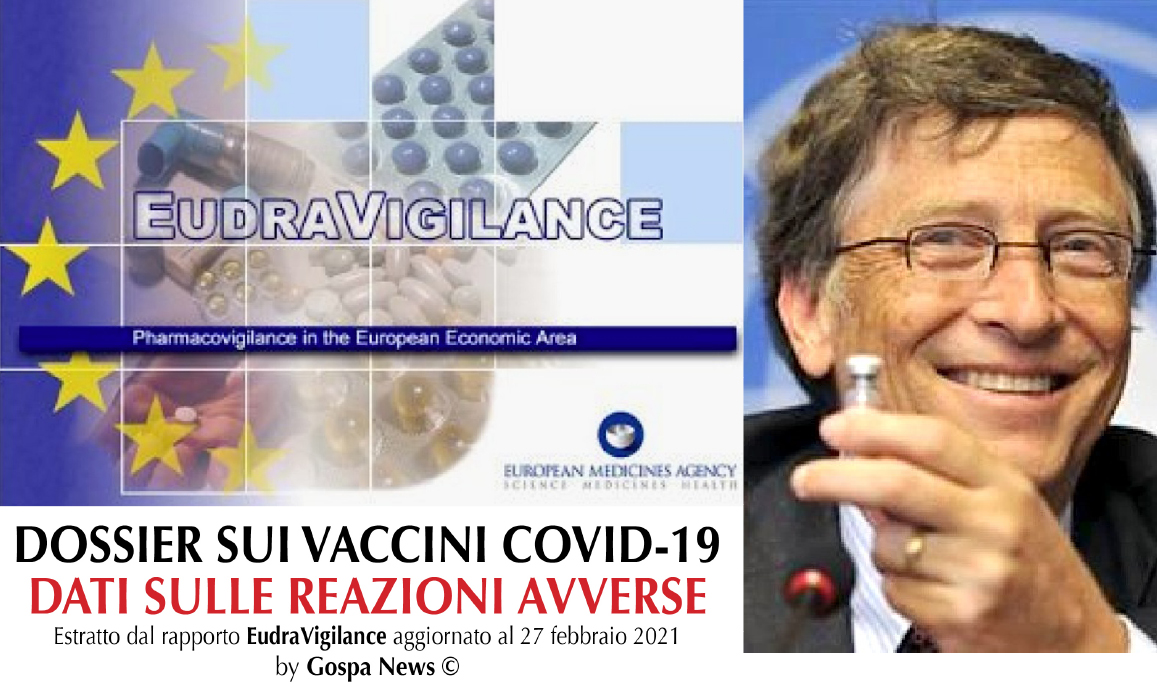 STRAGE TRA VACCINATI COVID. L’ITALIA SUPERA GLI USA PER REAZIONI AVVERSE. Più di mille morti negli States, 2.787 casi fatali in Europa