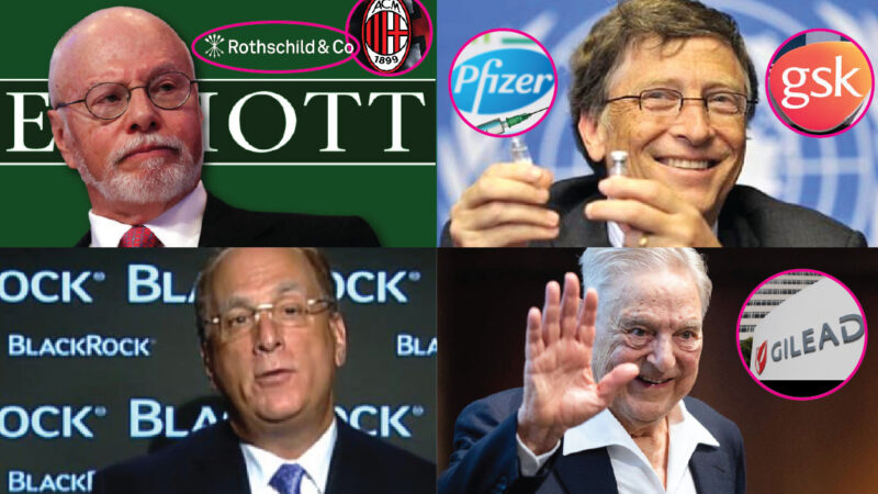 LOBBY SIONISTE – 1. Fink (BlackRock) & Singer (Elliott) con Soros & Gates nelle Big Pharma antiCovid (Gilead e GSK)