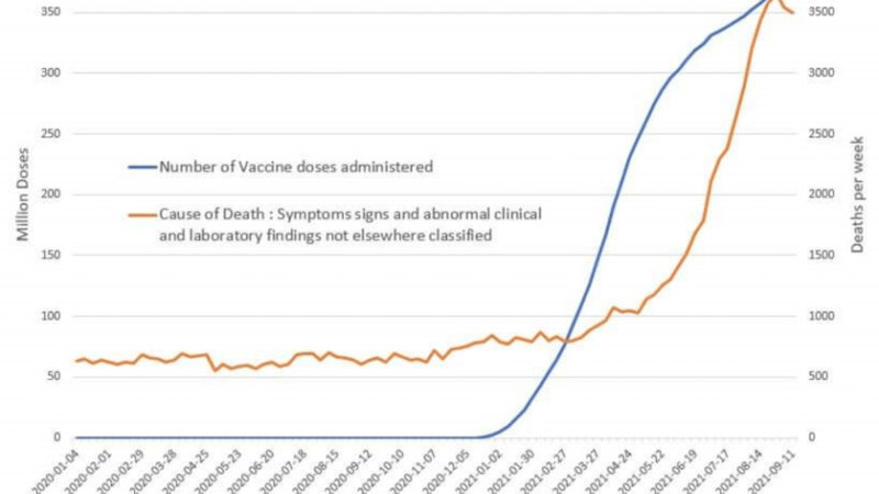 MORTI DOPO VACCINI NEGLI USA: AUMENTO DEL 600 % DI DECESSI PER CAUSE MISTERIOSE. Dati Shock dai CDC