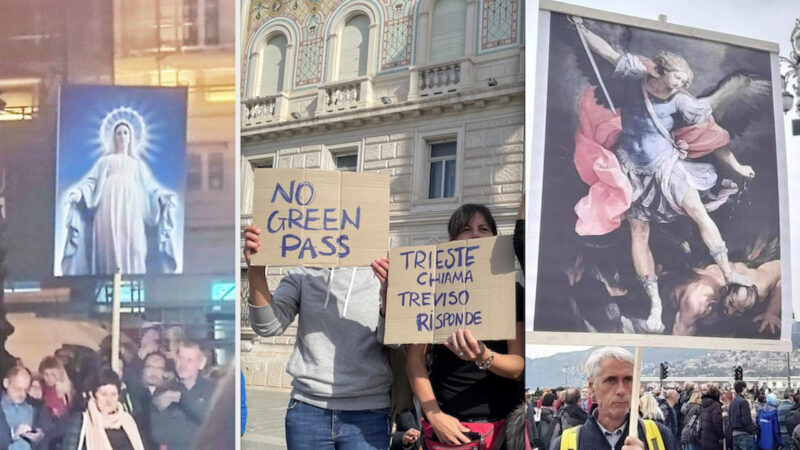 NO GREEN PASS: TRIESTE CHIAMA, L’ITALIA RISPONDE!. In Attesa del Governo resta il Presidio nel Porto Giuliano. Proteste in 90 Piazze