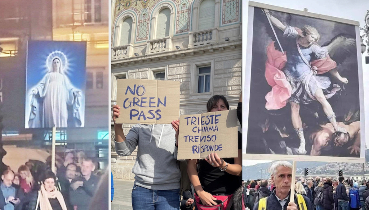 NO GREEN PASS: TRIESTE CHIAMA, L’ITALIA RISPONDE!. In Attesa del Governo resta il Presidio nel Porto Giuliano. Proteste in 90 Piazze